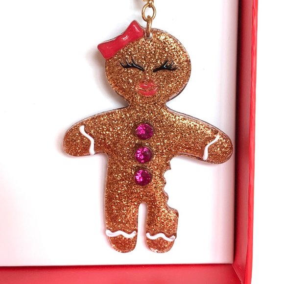 Betsey Johnson Gingerbread Earrings - Picture 5 of 6